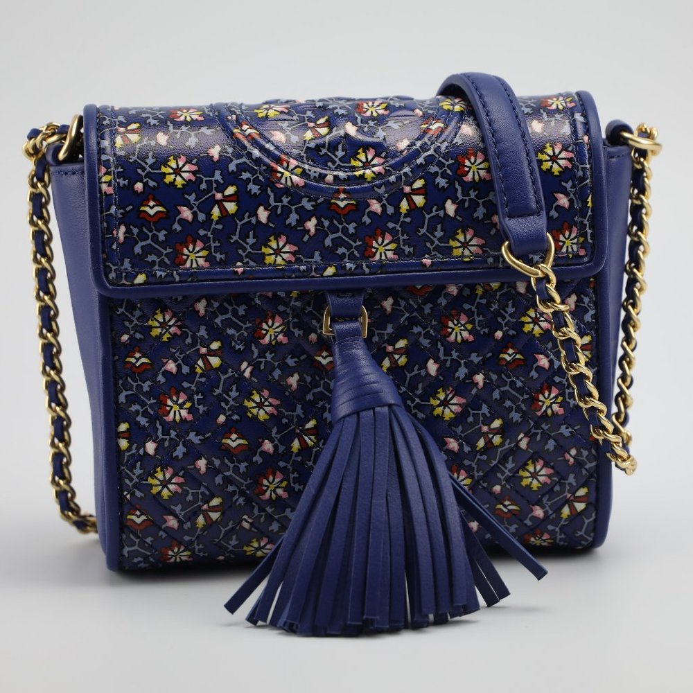 Tory Burch Fleming Printed Box Crossbody